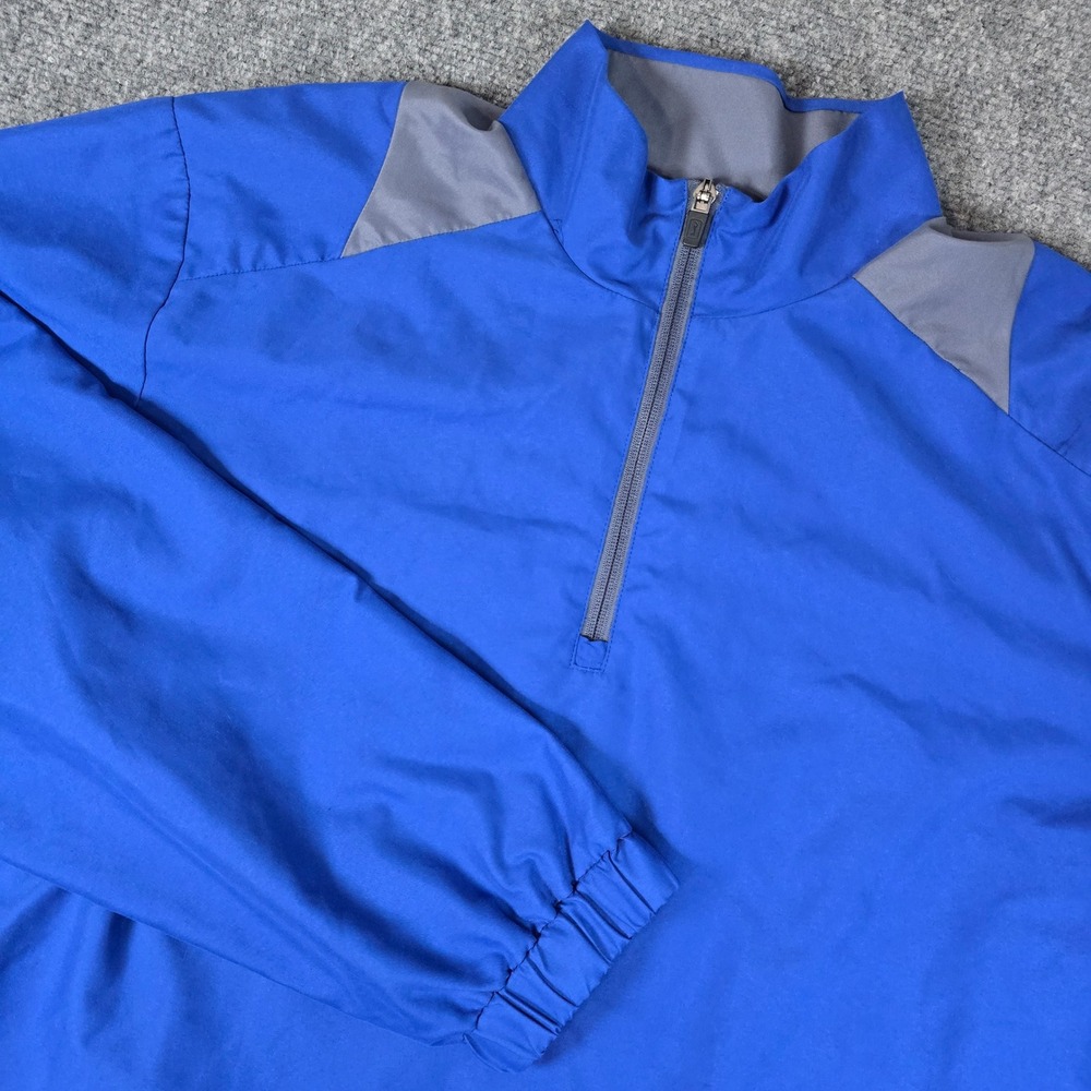 PGA TOUR Pro Series Mens Pullover Golf Windbreaker Jacket Blue Gray